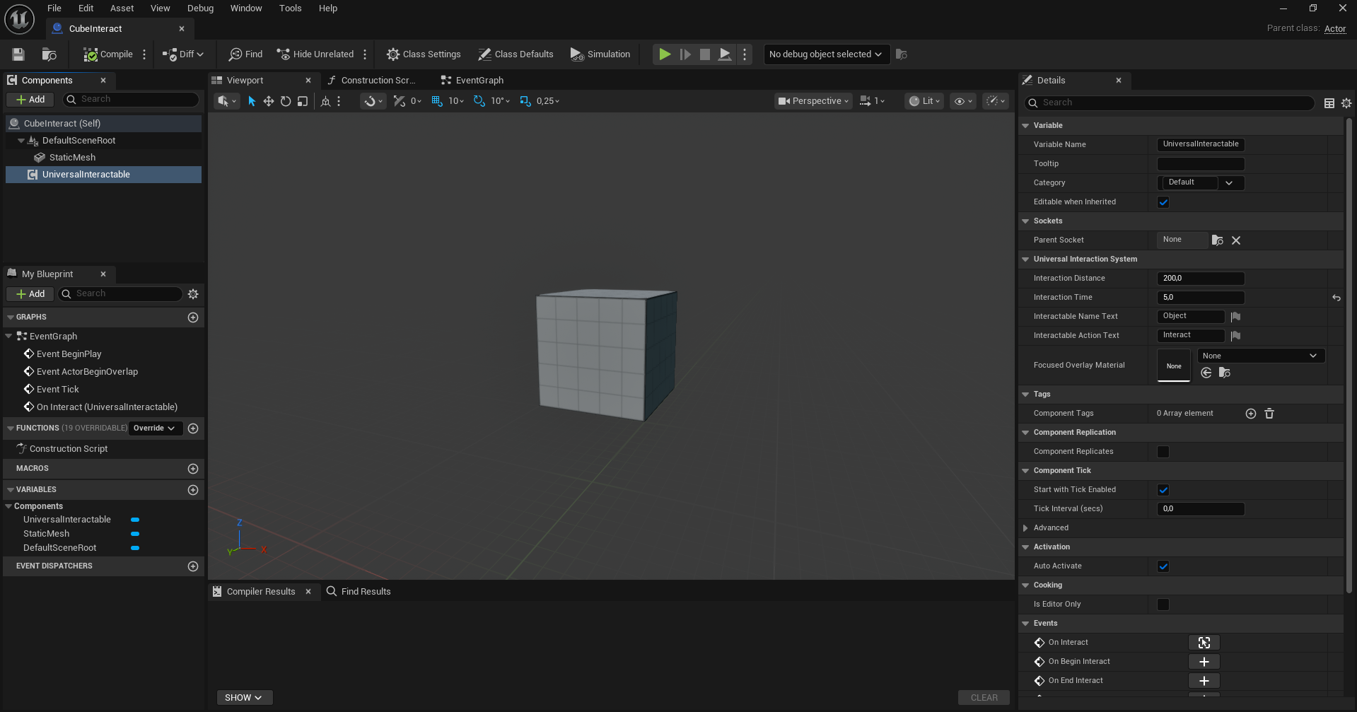 Interactable Component