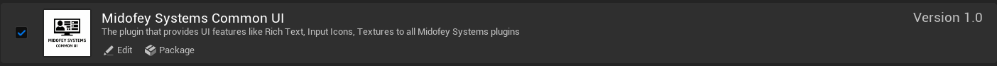 Common UI Plugin